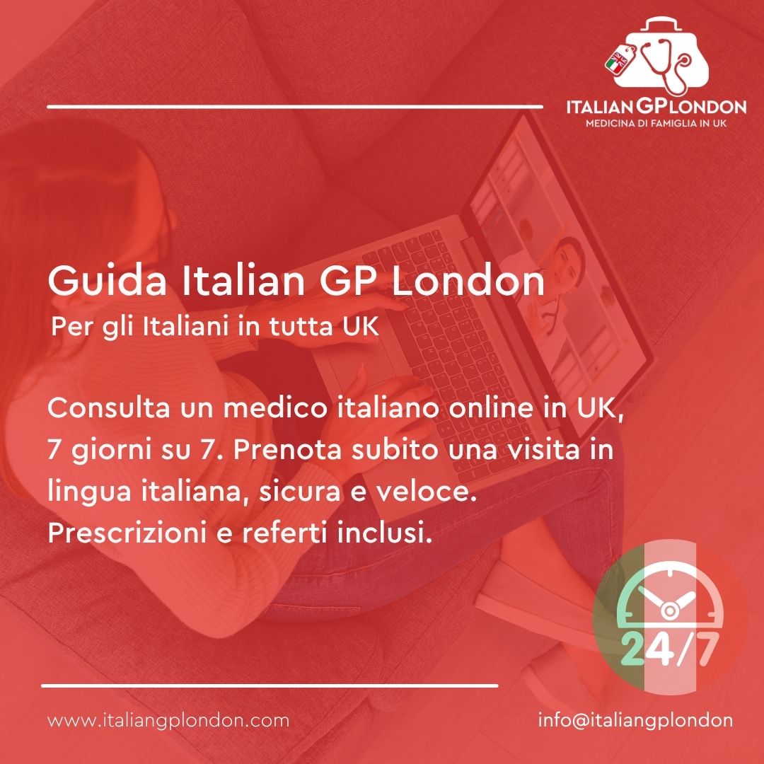 italian gp a londra Consulta un medico italiano online in UK, 7 giorni su 7. Prenota subito una visita in lingua italiana, sicura e veloce. Prescrizioni e referti inclusi.