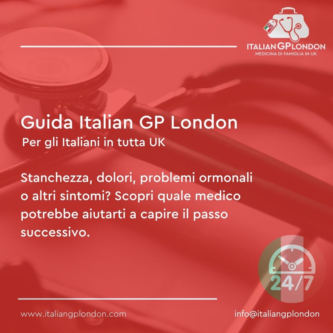 Donna che cerca di capire quale medico consultare per un sintomo nel Regno Unito
