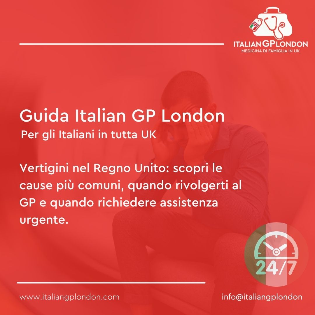 Vertigini nel Regno Unito: quando rivolgersi al GP e quando chiamare il 999